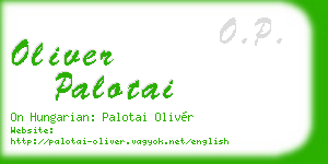 oliver palotai business card